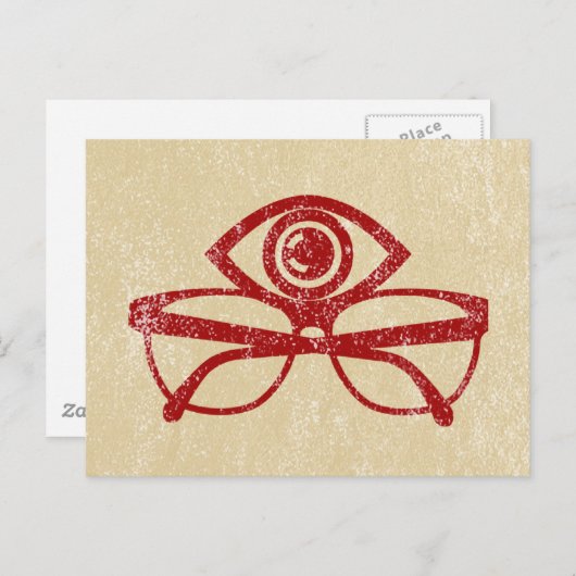 Carte Postale Lunettes de vue vintages (Devant / Derrière)