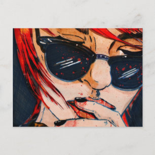 Carte Postale Lunettes Noires