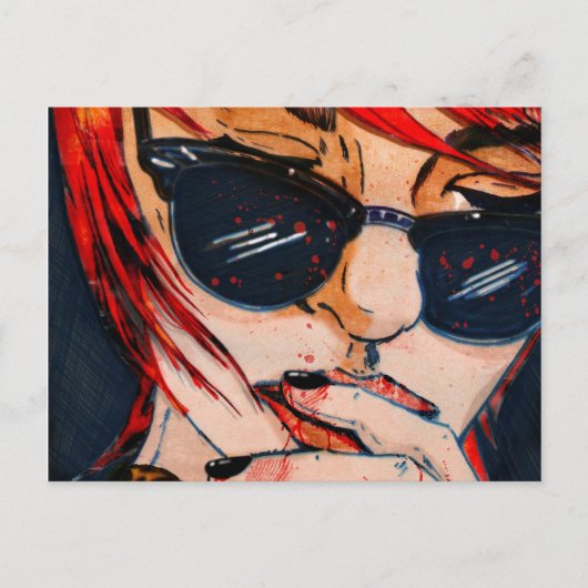 Carte Postale Lunettes Noires (Devant)