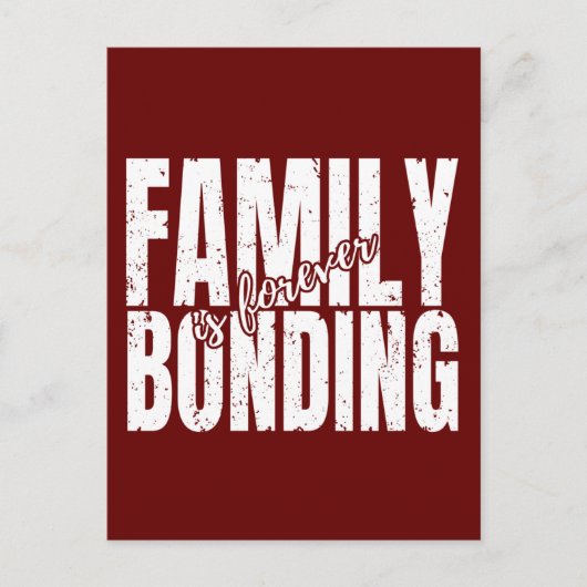 Carte Postale l'union familiale est éternelle  (Devant)
