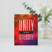 Carte Postale L'unité stylisée par la diversité (Debout devant)