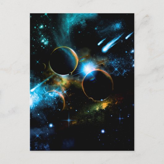 Carte Postale L'univers des planètes (Devant)