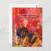 Carte Postale L'univers fonctionne pour vous (Devant / Derrière)