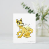 Carte Postale Lupe jaune (Debout devant)