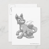 Carte Postale Lupe Silver (Devant / Derrière)