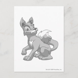 Carte Postale Lupe Silver