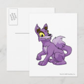 Carte Postale Lupe violet (Devant / Derrière)