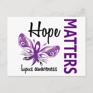 Carte Postale Lupus papillon Hope Matters