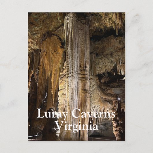 Carte Postale Luray Caverns en Virginie (Devant)