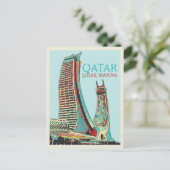 Carte Postale Lusail Marina bâtiments illustration Qatar Postcar (Debout devant)