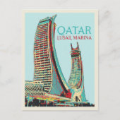 Carte Postale Lusail Marina bâtiments illustration Qatar Postcar (Devant)