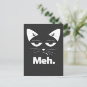 Carte Postale Lustige Katze Sarkastisches Kitten Meh (Debout devant)
