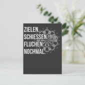 Carte Postale Lustiger Dart Spruch Dartscheibe Dartpfeil Problèm (Debout devant)