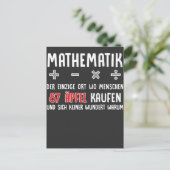 Carte Postale Lustiger Mathe Nerd Spruch Mathematik Schule (Debout devant)