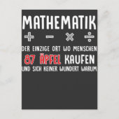 Carte Postale Lustiger Mathe Nerd Spruch Mathematik Schule (Devant)