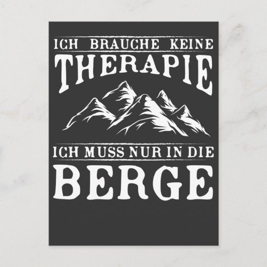 Carte Postale Lustiger Wander Spruch für Bergsteiger (Devant)