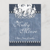 Carte Postale Lustre Denim 'n Diamants Jean Bleu (Devant)