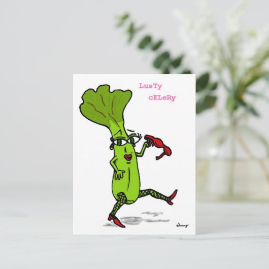 Carte postale Lusty Celery (Debout devant)
