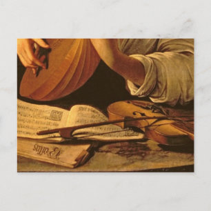 Carte Postale Lute Player, c.1595