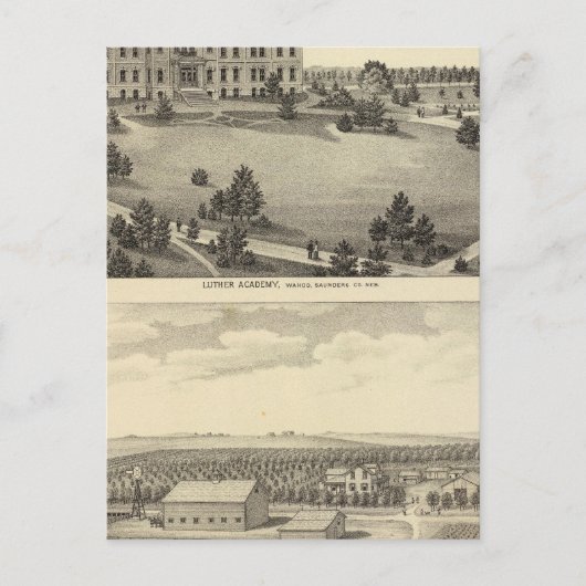 Carte Postale Luther Academy, Nebraska (Devant)