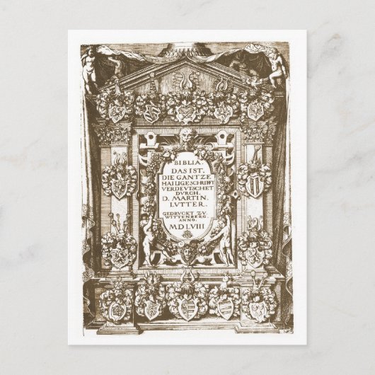Carte Postale Luther Wittenberg 1558 (Devant)