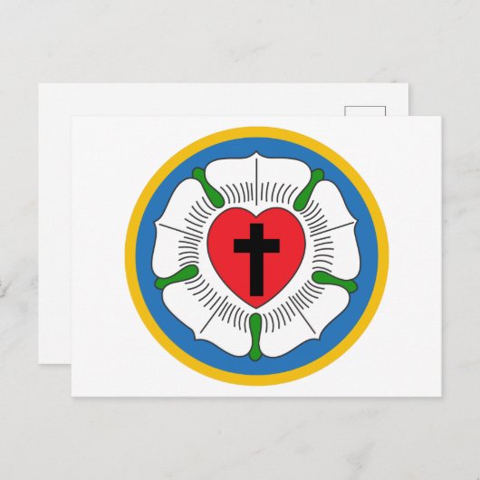 Carte Postale Luthers Rose (Devant / Derrière)