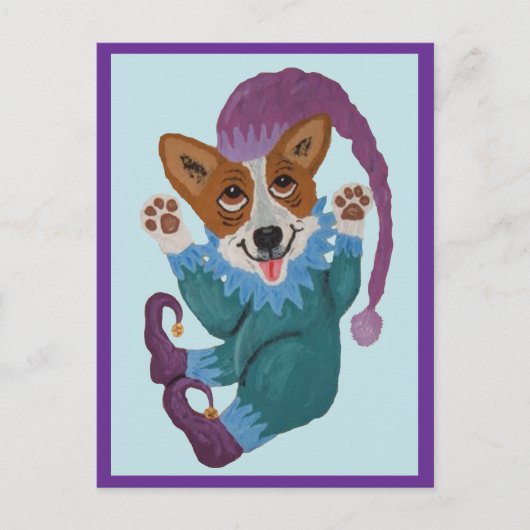 Carte Postale Lutin corgi (Devant)