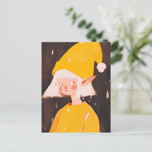 Carte Postale Lutin de Noël (Debout devant)