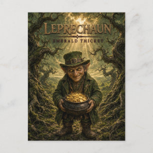 Carte Postale Lutin Épais d'Émeraude Cinéma Sombre