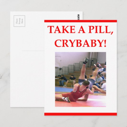 Carte Postale lutte (Devant / Derrière)