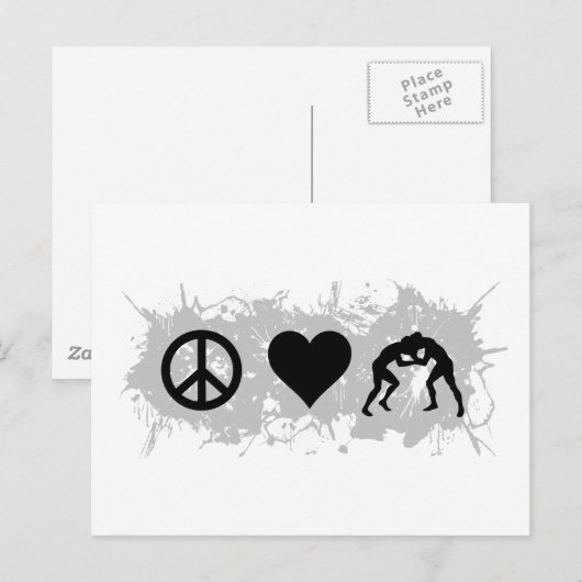 Carte Postale Lutte 1 (Devant / Derrière)