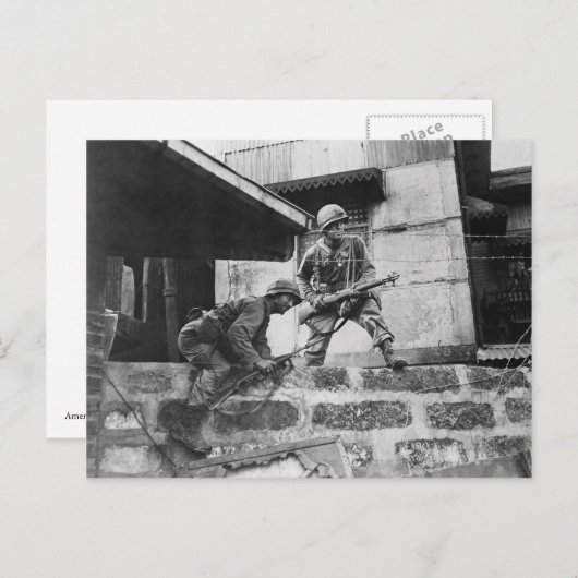 Carte Postale Lutte à Manille (Devant / Derrière)