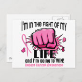 Carte Postale Lutte contre le cancer du sein de ma vie 2 (Devant / Derrière)