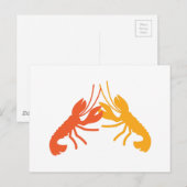 Carte Postale Lutte contre les écrevisses LOBSTER (Devant / Derrière)