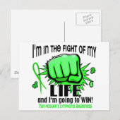 Carte Postale Lutte de ma vie 2 Lymphome de non-Hodgkin (Devant / Derrière)