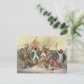 Carte Postale Lutte entre Indiens locaux et conquistadors (col (Debout devant)