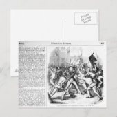 Carte Postale Lutte entre les Républicains et le Parlement (Devant / Derrière)