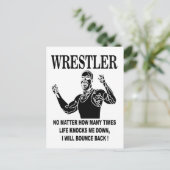 Carte Postale Lutte Inspirationnelle contre le lutteur (Debout devant)