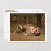 Carte Postale Lutte par Eakins (Devant / Derrière)