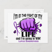 Carte Postale Lutte Pour Ma Vie 2 Lupus (Devant / Derrière)