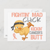 Carte Postale Lutter contre le cancer utérin des poulets (Devant / Derrière)
