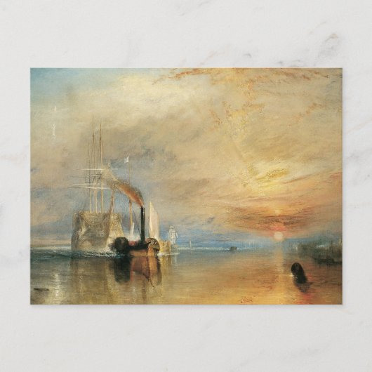 Carte Postale Lutter contre le Téméraire par Joseph Turner, Art  (Devant)