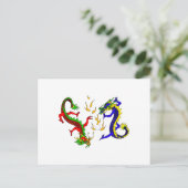 Carte Postale Lutter contre les dragons (Debout devant)