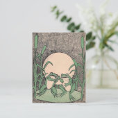 Carte Postale Lutter contre les grenouilles vertes Lily Pad (Debout devant)