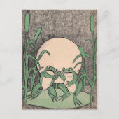 Carte Postale Lutter contre les grenouilles vertes Lily Pad (Devant)