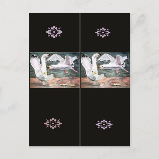 Carte Postale Lutter contre les mouettes Signet (Devant)