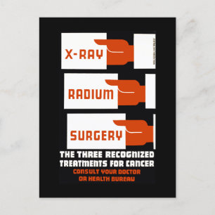 Carte Postale Lutter contre les rayons X, le radium, la chirurgi