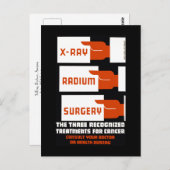 Carte Postale Lutter contre les rayons X, le radium, la chirurgi (Devant / Derrière)