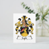 Carte Postale Lutz Family Crest (Debout devant)