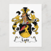 Carte Postale Lutz Family Crest (Devant)
